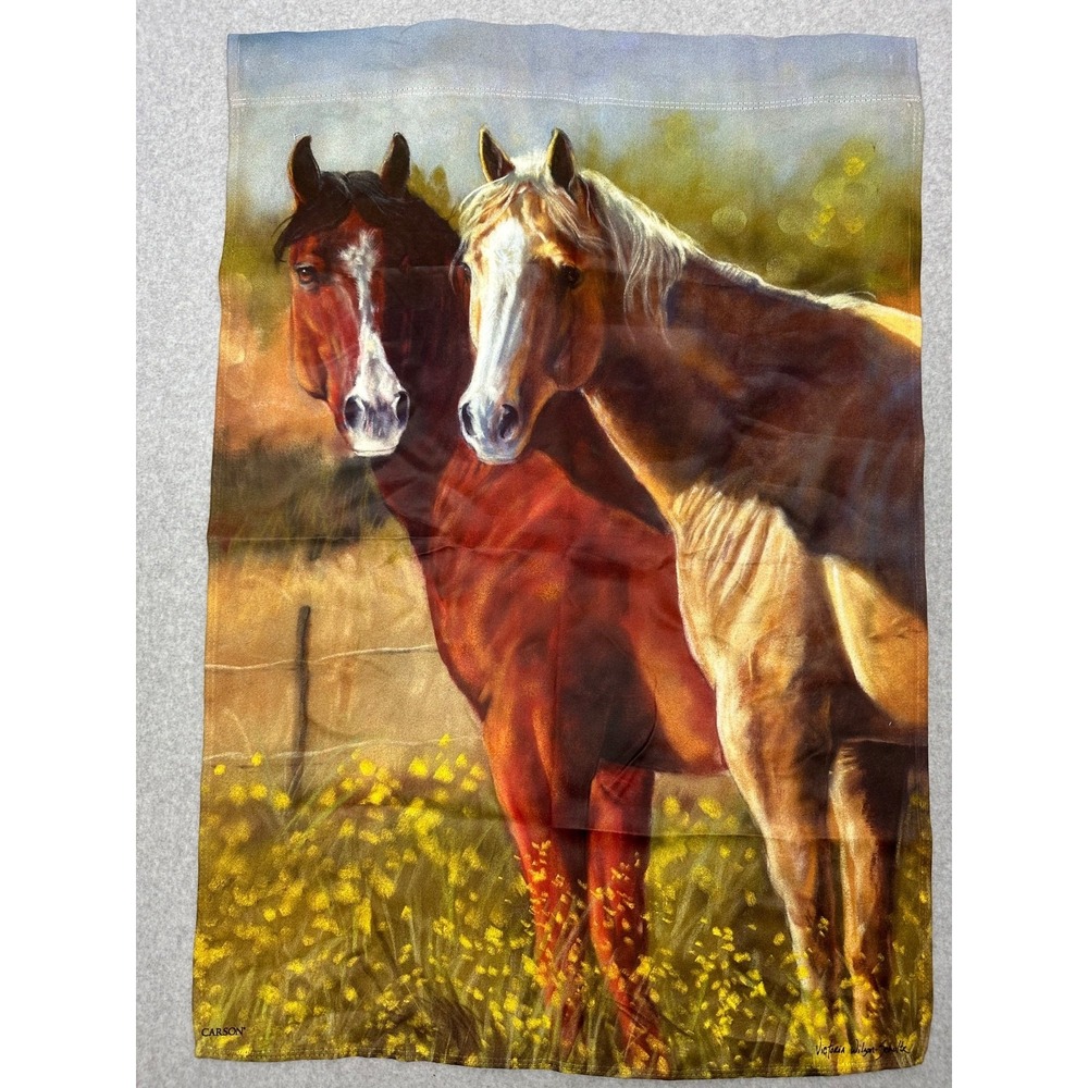 Carson Flag Trends "Pasture Pals " Horses in Pasture Design